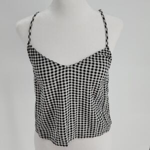 Black gingham Tank top by Kendall & Kylie (S)